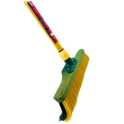 Synx Tools Sarcloir droit 18 cm + balai à griffes 35 cm - Manche avec manche 160 cm - Manche télescopique 70 - 140 cm