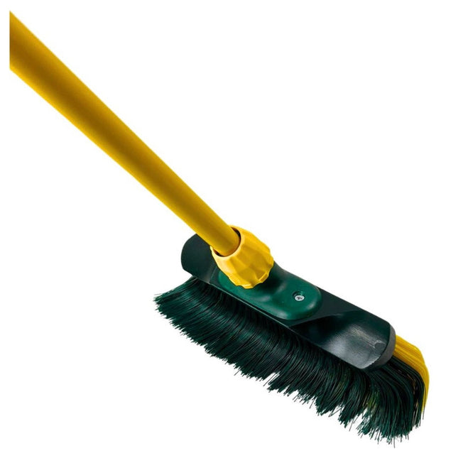Synx Tools Houe droite avec manche 160 cm + balai à griffes 28 cm - Houe - Manche télescopique 70-140 cm