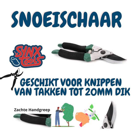 Synx Tools Sécateur vert - Sécateurs - Ciseaux de jardinage