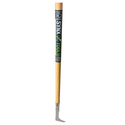 Synx Tools Couteau à joints 150 cm et Synx Tools Balai de ville 30 cm - Manche 120 cm - Fibres naturelles dures - Balai de rue - Balai d'extérieur - Balai de jardin - Grattoir à mauvaises herbes - Grattoir à joints