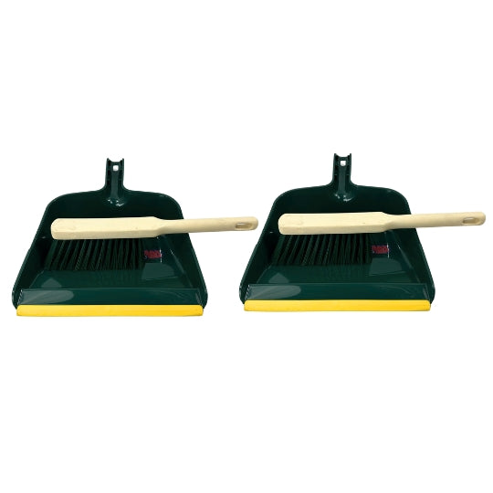 Synx Tools Stoffer en Blik Groen lipje set van 2 - Bezem
