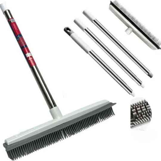 Synx Tools 2 in 1 Rubberen bezem - binnen & buiten - bezem - binnenbezem