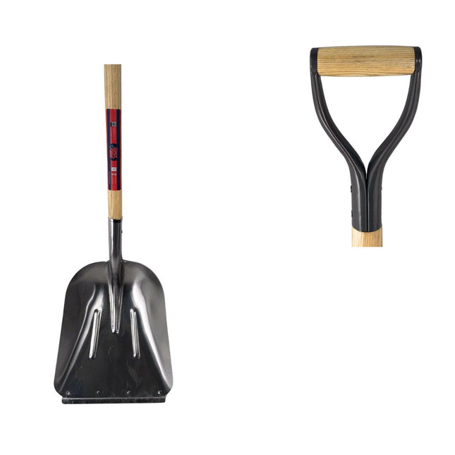 Synx Tools graanschop met houten steel en metalen blad