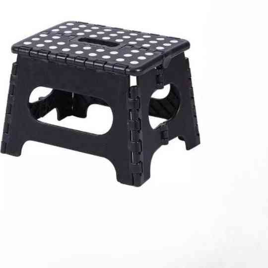 Synx Tools Tabouret 80 kg pliable noir - Escabeau de cuisine