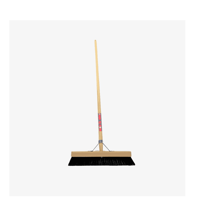 Balai doux Synx Tools en crin de cheval 40 cm - Balai de salle - Manche de balai 150 cm