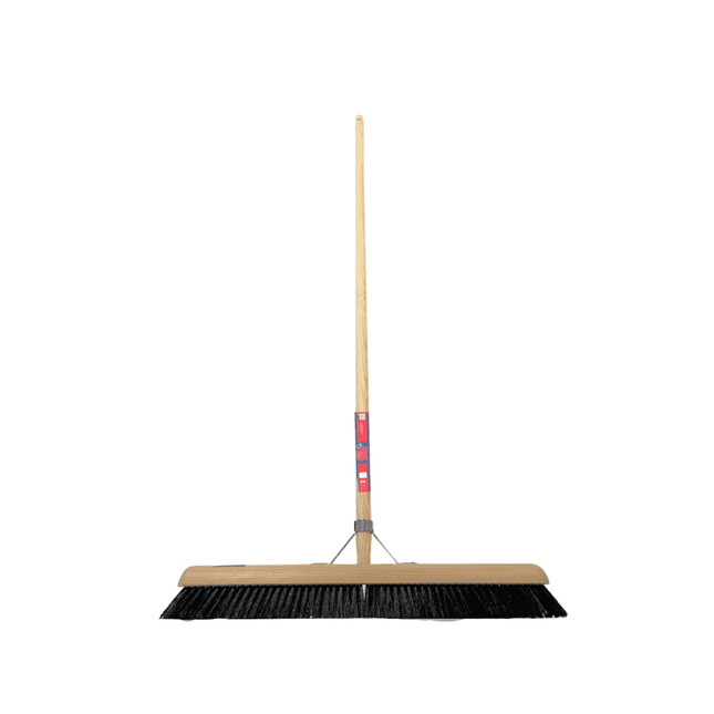 Synx Tools Balai de salle 60 cm en crin de cheval - manche 150 cm