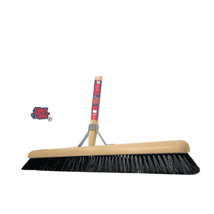 Synx Tools Balai de salle 60 cm en crin de cheval - manche 150 cm