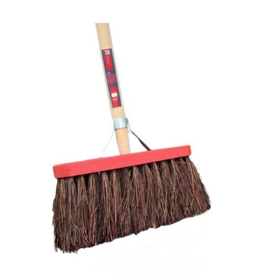 Synx Tools  Balai de salle Balai en coco 30 cm - Manche de 150 cm inclus