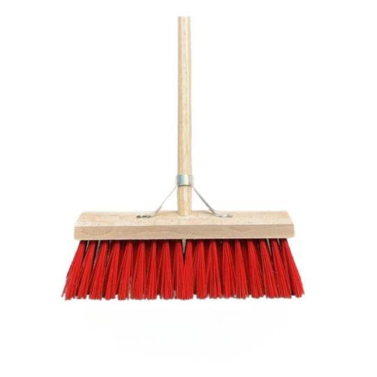 Balai de rue Synx en nylon 40 cm - Balai urbain - Avec manche