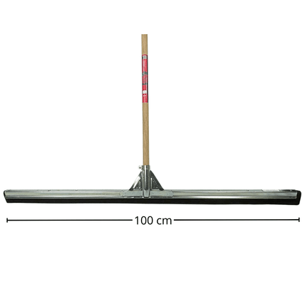 Vloertrekker met houten steel 150 cm lang