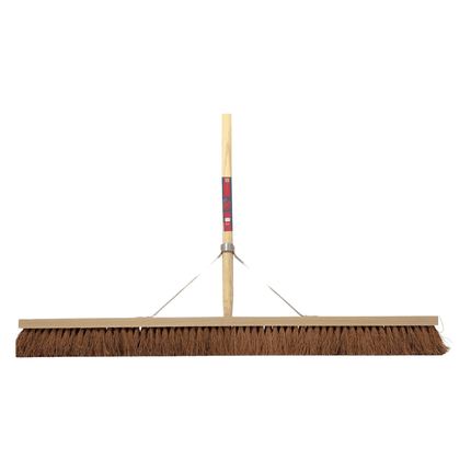 Synx Tools Balai de salle 100 cm - Balai - balai doux - balai à franges - balai en coco - manche à balai 150 cm