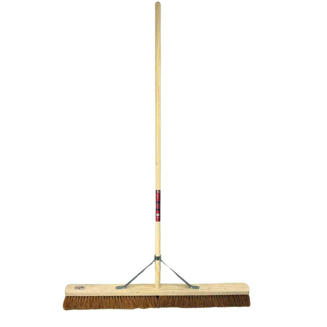 Synx Tools Balai de salle 100 cm - Balai - balai doux - balai à franges - balai en coco - manche à balai 150 cm