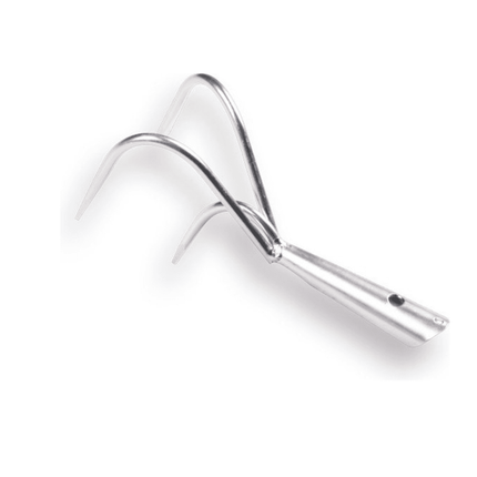 Synx Grattoir de jardin 3 dents - Galvanisé - Sans manche