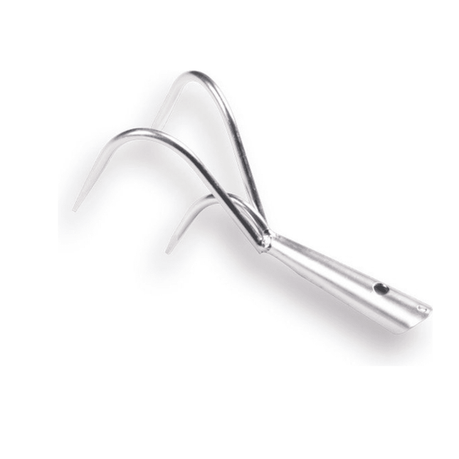 Synx Grattoir de jardin 3 dents - Galvanisé - Sans manche