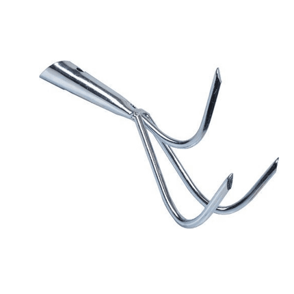 Synx Grattoir de jardin 3 dents - Galvanisé - Sans manche