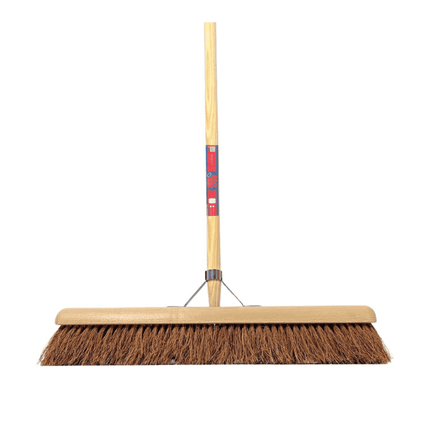 Synx Balai Cocos 60 cm - Balai souple - Avec manche 150 cm