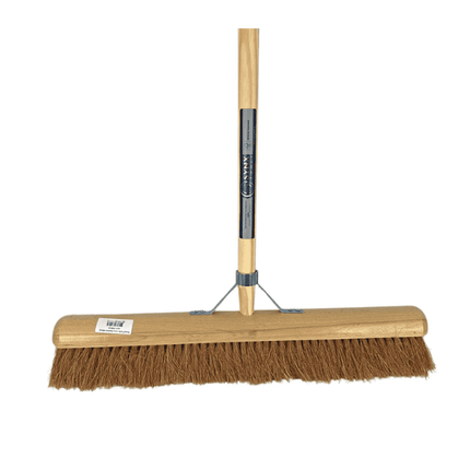 Synx Tools Balai d'intérieur Coco balai de salle 60 cm - balais - manche 160 cm inclus