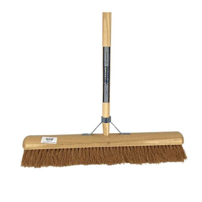 Synx Tools Balai d'intérieur Coco balai de salle 60 cm - balais - manche 160 cm inclus