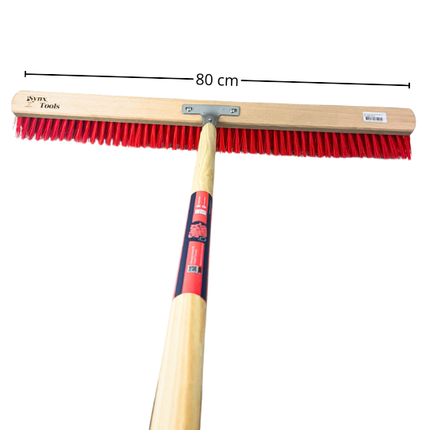 Synx Tools Balai d'écurie 80 cm - Balai de rue - manche de balai 150 cm