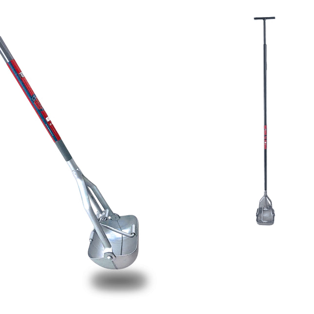 Synx Tools Pelle d'Égout Carrée 15 cm – Pelle pour Boue et Regard – Manche 150 cm – Outil de Nettoyage des Canalisations – Longueur Totale 153 cm