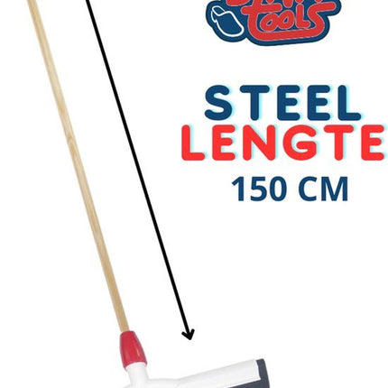 Vloertrekker Kunststof 45cm met Steel 150cm