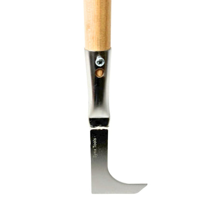 Synx Tools couteau à joints avec manche 150 cm et balai en fil d'acier - Balai d'extérieur - Fil d'acier - Avec manche 150 cm