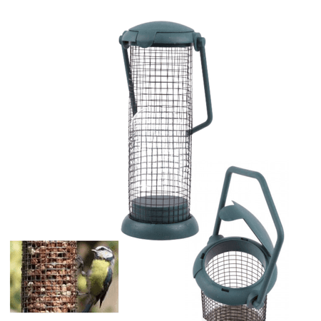Synx Tools Mangeoire à oiseaux verte - Nourriture pour oiseaux - mangeoire