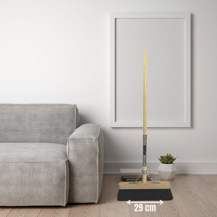 Zaalvgeer/BinnenBezem met Houten steel