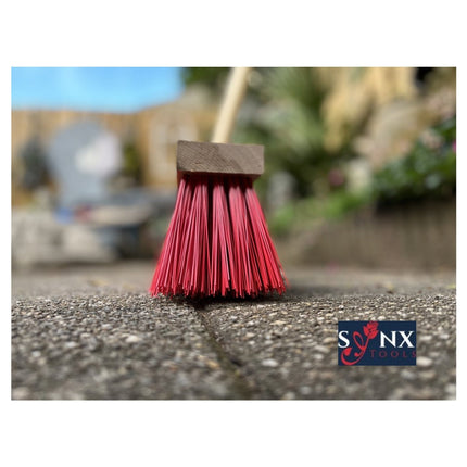 Synx Tools couteau à joints 150 cm et balai de rue en nylon 60 cm avec manche 150 cm - Nylon - Balai d'extérieur - Avec manche 150 cm