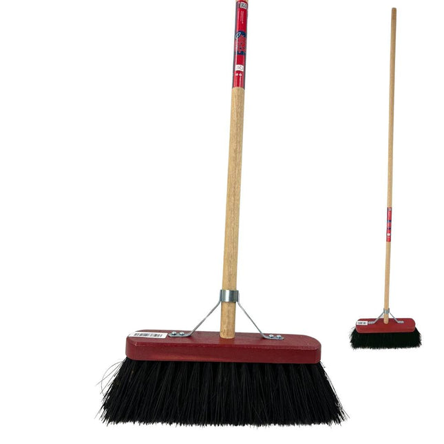 Synx Tools Balai de ville Colombo 30 cm - Balai de rue - Manche de 150 cm inclus