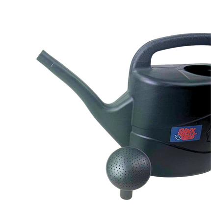 Synx Tools Arrosoir avec pomme d'arrosage 5 litres - noir - plastique - pomme d'arrosage amovible - arrosage des plantes