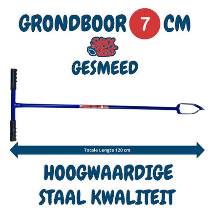 Synx Tools Tige de forage 7 cm forgée - Haute qualité Tige de forage