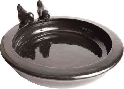 Tuinplus Bain d'oiseaux rond noir (4)