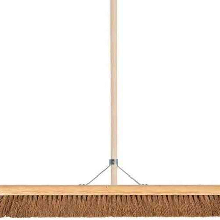 Vero - Balai de salle - 90 cm - Poils de coco - Manche 160 cm