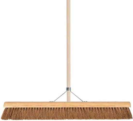 Vero - Balai de salle - 90 cm - Poils de coco - Manche 160 cm