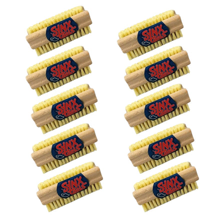 Synx Tools Brosse à clous en bois, lot de 2 pièces - Brosses à récurer - Brosse à clous - Balai à récurer - Brosse à clous en bois - Lot économique