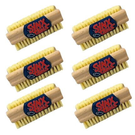 Synx Tools Brosse à clous en bois, lot de 2 pièces - Brosses à récurer - Brosse à clous - Balai à récurer - Brosse à clous en bois - Lot économique