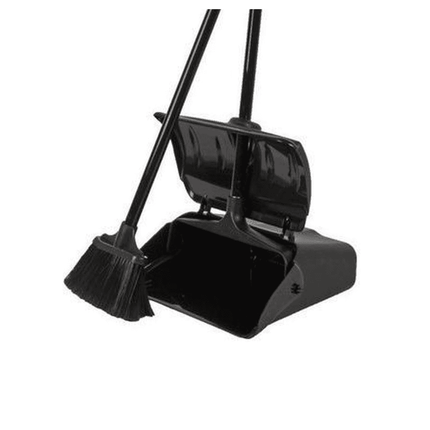 2 pelles et poubelles de luxe Synx Tools avec long manche noir - manche inclus -