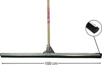 Synx Tools Crin de cheval 100 cm + Racloir 100 cm - Balai doux avec manche 150 cm - Racloir avec manche 150 cm - Bordure anti-éclaboussures