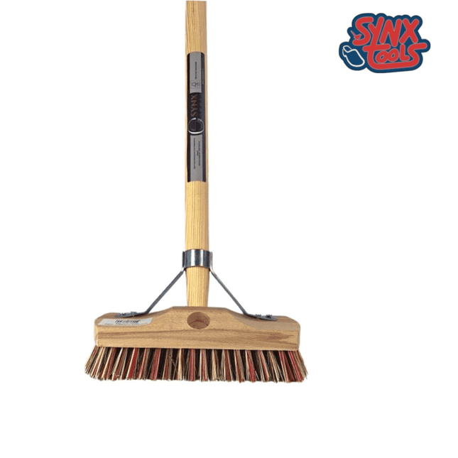 Synx Union Balai à main en nylon extra dur 22 cm - avec manche 150 cm
