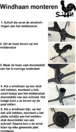 windhaan monteren